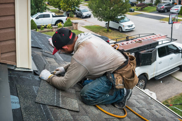 Professional Roof Replacement technician working in Gridley, IL